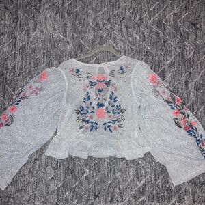Free people silver top